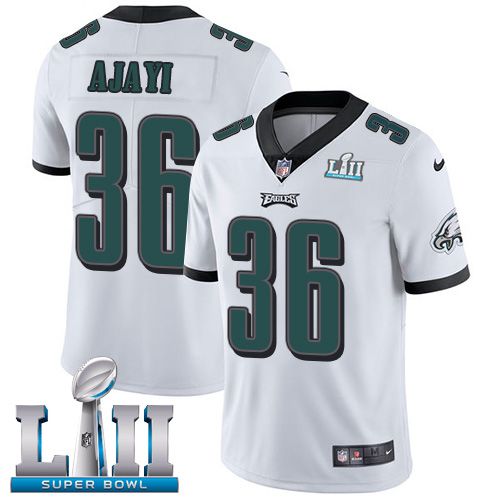 Men Philadelphia Eagles #36 Ajayi White Limited 2018 Super Bowl NFL Jerseys->women nfl jersey->Women Jersey